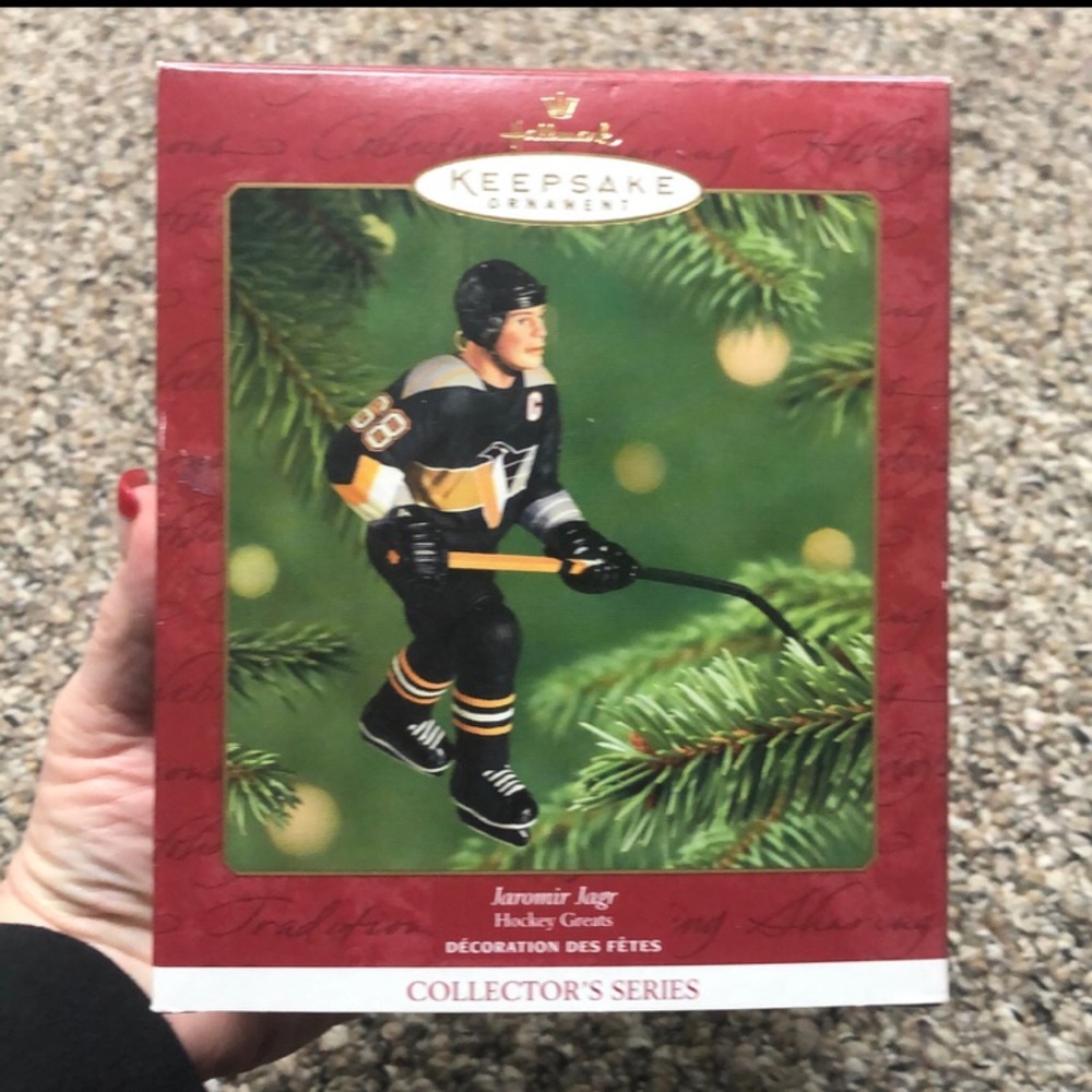 Hallmark NHL Hockey Greats Pittsburgh Penguins Jaromir Jagr Ornament NIB